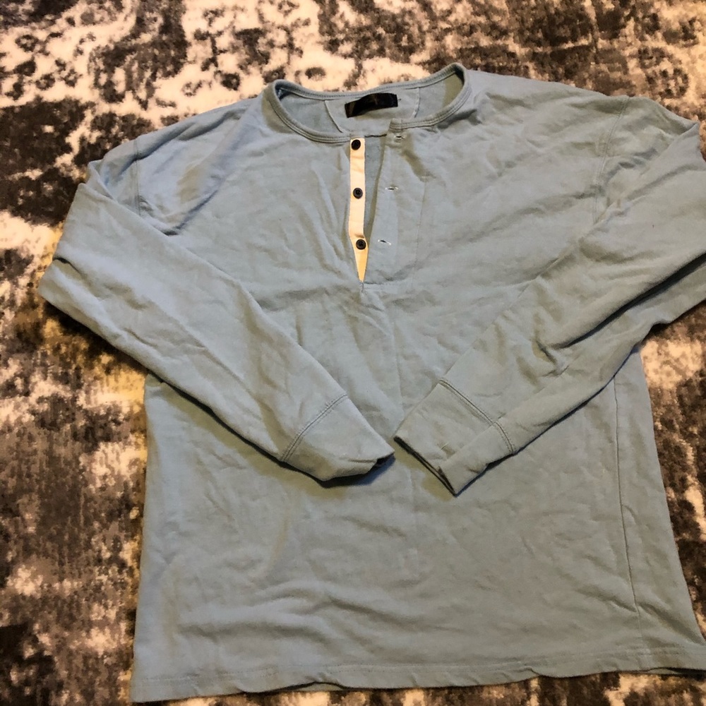 Kanye west Inspired long sleeve light blue